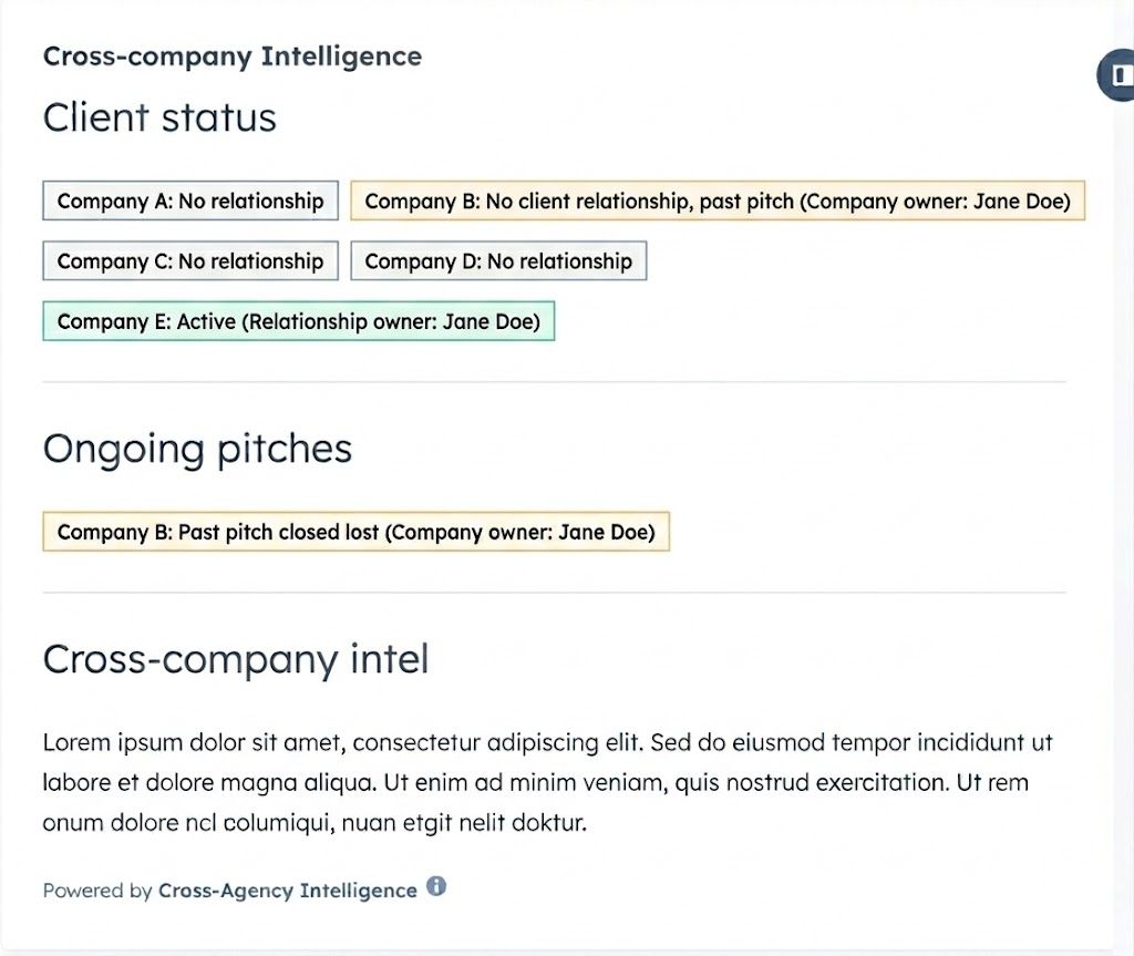 Key details changed of the card on the company record